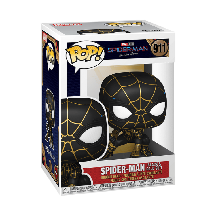 FUNKO Pop Marvel's Spider-Man Black & Gold Suit 911